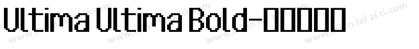 Ultima Ultima Bold字体转换